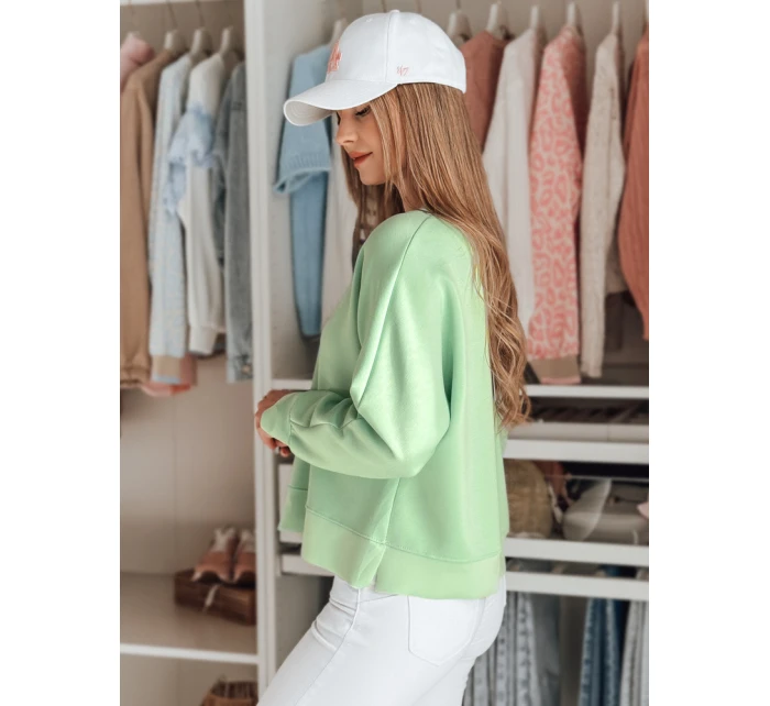 Dámská máslová halenka oversize s přívěskem NUBISS mint FashionStreet RY2801
