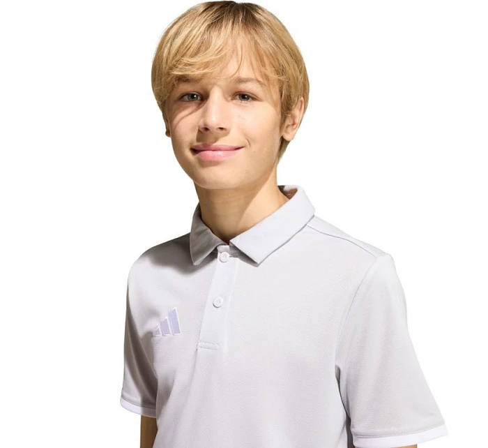 Dětské tričko Entrada 26 Polo světle šedé model 22052905 - ADIDAS Dětské tričko Entrada 26 Polo světle šedé model 22052905 - ADIDAS