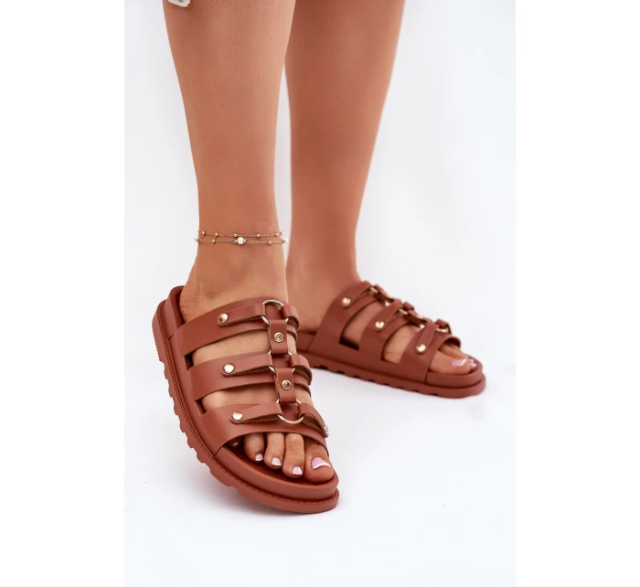 Dámské Pantofle S Pásky Camel Pasiriela Dámské Pantofle S Pásky Camel Pasiriela