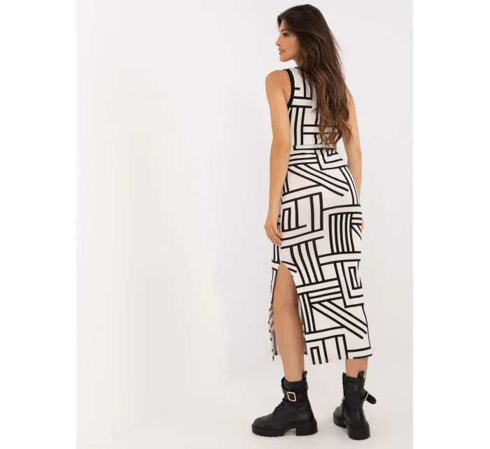 Sukienka LK SK model 20463720 ecru - FPrice Sukienka LK SK model 20463720 ecru - FPrice