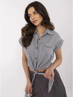 Košile NM BZ KA 01147.62P černá bílá