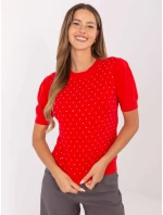 Sweter PM SW PM model 21314397 czerwony - FPrice Sweter PM SW PM model 21314397 czerwony - FPrice