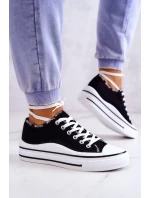 Dámské zavazováním tenisky Černá Menifee Dámské zavazováním tenisky Černá Menifee