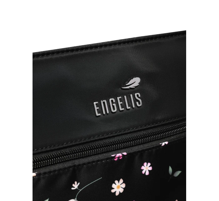 Dámská crossbody kabelka na kočárek Vuch Amma Flowers Black Dámská crossbody kabelka na kočárek Vuch Amma Flowers Black