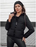 Dámská zimní péřová bunda s kapucí černá Dstreet model 21980636 - FashionStreet