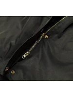 Dámská zimní bunda parka s kapucí khaki (b531-11)
