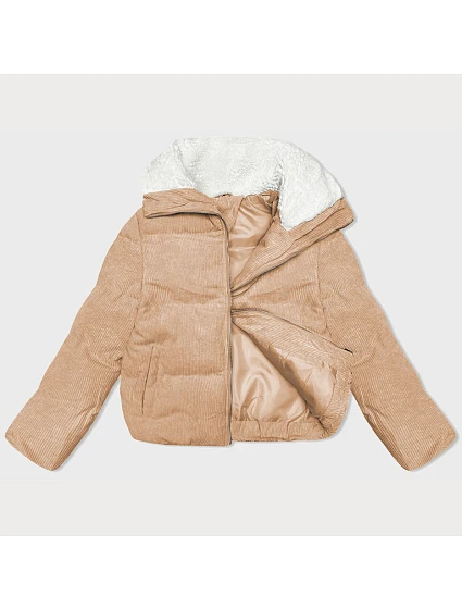 Dámská manšestrová bunda s vysokým stojáčkem J Style sand (5M3230-333) Dámská manšestrová bunda s vysokým stojáčkem J Style sand (5M3230-333)