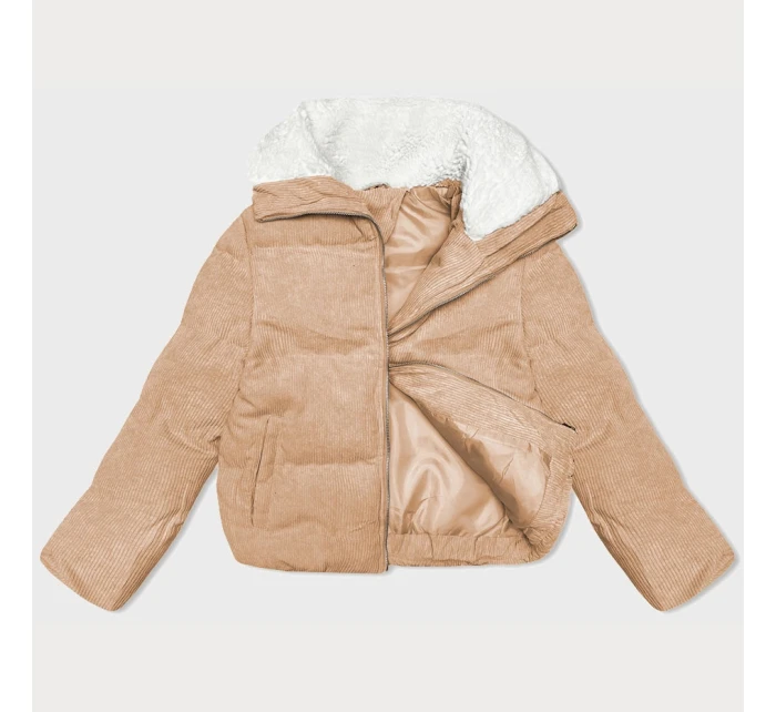 Dámská bunda v barvě s vysokým stojáčkem model 21461534 - J.STYLE