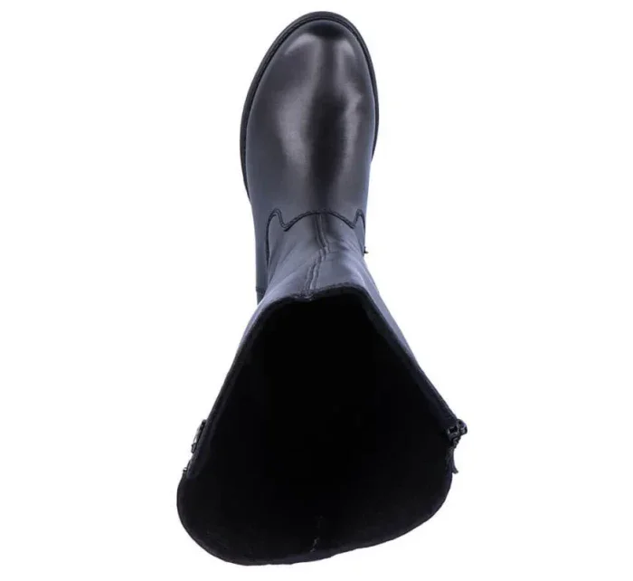 Kožené boty Rieker W Z9591-00 černá