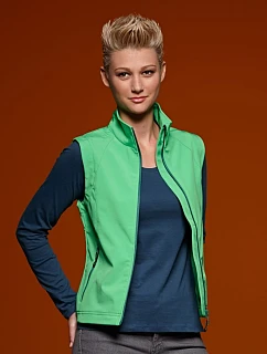 Daiber JN 1023 Dámská 3-vrstvá softshellová vesta 02.1023 green