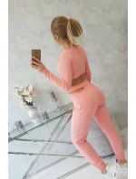 Souprava s halenkou meruňková