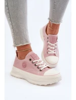 Dámské tenisky na masivní podrážce Big Star model 21653730 Růžové - Big Star Shoes Dámské tenisky na masivní podrážce Big Star model 21653730 Růžové - Big Star Shoes