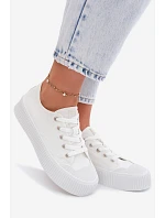 Dámské tenisky na platformě Big Star TT274269 Bílé