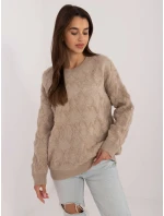 Sweter AT SW model 20470307 beżowy - FPrice Sweter AT SW model 20470307 beżowy - FPrice