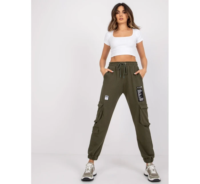 Tepláky RV DR 7461.03 khaki