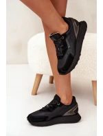 Dámské kožené tenisky Big Star Hi-Poly System – černé Dámské kožené tenisky Big Star Hi-Poly System – černé