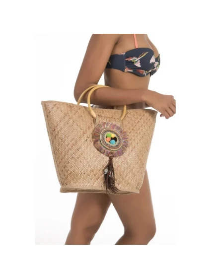 Plážová taška B0052 bambusová podšitá - Selmark Plážová taška B0052 bambusová podšitá - Selmark