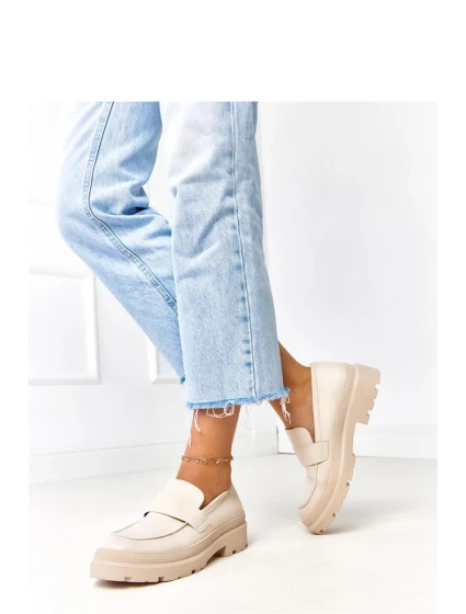 Dámské mokasíny MP405 Světle béžová - Solea Dámské mokasíny MP405 Světle béžová - Solea