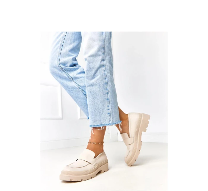 Dámské mokasíny MP405 Světle béžová - Solea Dámské mokasíny MP405 Světle béžová - Solea