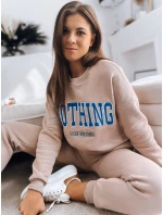 Dámský teplákový komplet beige Dstreet model 21966440 - FashionStreet Dámský teplákový komplet beige Dstreet model 21966440 - FashionStreet