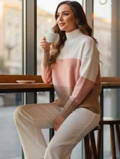 Dámský svetr růžový Dstreet model 21982768 - FashionStreet