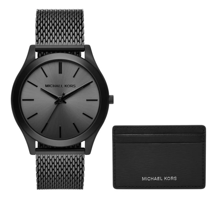 Pánské hodinky + pouzdro na karty MICHAEL KORS MK1085SET + BOX Pánské hodinky + pouzdro na karty MICHAEL KORS MK1085SET + BOX