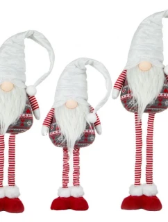 TRPASLÍK NA TELESKOPICKÝCH NOHÁCH BÍLÝ 80-115CM