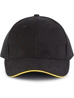 KP 011 6 Panelová sandwich kšiltovka black/yellow model 22460969 - K-up KP 011 6 Panelová sandwich kšiltovka black/yellow model 22460969 - K-up