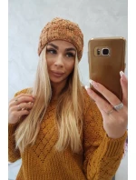 Dámská čepice Eliza model 18750865 hnědá - K-Fashion Dámská čepice Eliza model 18750865 hnědá - K-Fashion