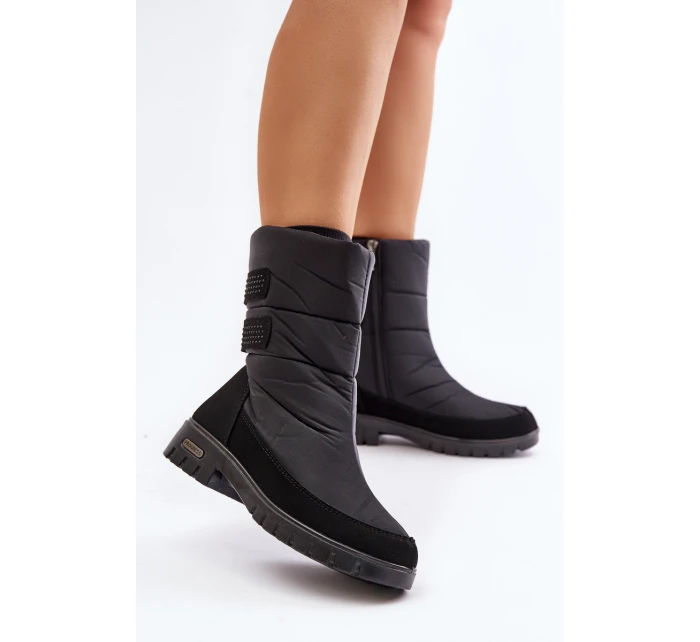 Dámské Sněhule Na Zip Progress PROGJ-21-16 Černé Dámské Sněhule Na Zip Progress PROGJ-21-16 Černé