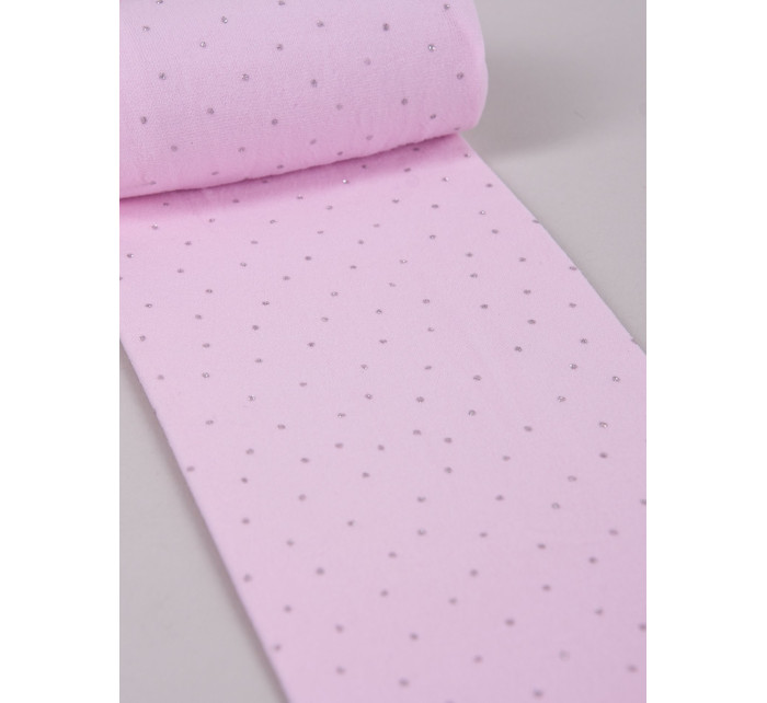 Yoclub Dívčí neprůhledné punčocháče z mikrovlákna 40 Den se vzorem RAM-0125G-0640 Pink