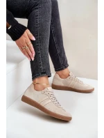 Zazoo N1068 Semišové Nízké Dámské Tenisky Béžové Zazoo N1068 Semišové Nízké Dámské Tenisky Béžové