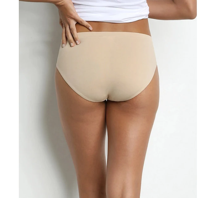 Dámské bezešvé kalhotky 2 ks DIM SEAMLESS MAXI BRIEF 2x - DIM - tělová