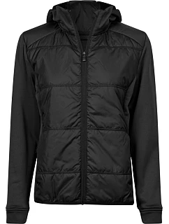 TJ Dámská hybridní strečová bunda s kapucí 18. black/black model 22498725 - Tee Jays