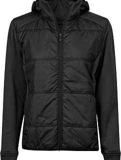 TJ Dámská hybridní strečová bunda s kapucí 18. black/black model 22498725 - Tee Jays