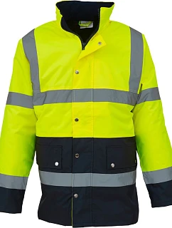 Yoko HVP 302 Hi-Vis Parka 79.P302 hi vis yellow/navy