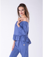 Halenka Look Made With Love 803 Frill Blue/White