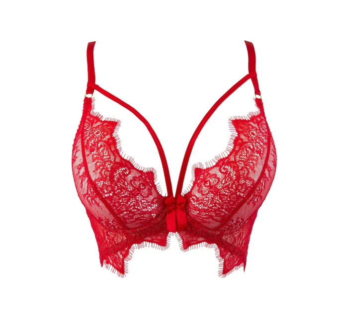 Dámská podprsenka / polokorzet V-9581 Červená - Axami Dámská podprsenka / polokorzet V-9581 Červená - Axami