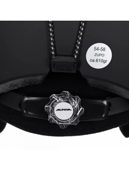 Lyžařská přilba ALPINA ZUPO BLACK MATT 54-58 Lyžařská přilba ALPINA ZUPO BLACK MATT 54-58