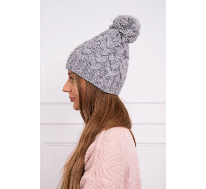 Fleecová čepice Waleria K307 tmavě šedá