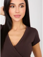 Tričko RV TS 5636.03X tmavě hnědé