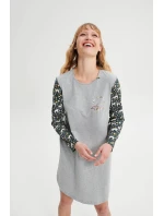 Noční košile s dlouhými rukávy model 18936888 - Vamp