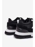 Zateplené pánské sneakers na platformě Lee Cooper LCJ-25-03-3378M černé