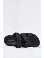 Dámské Pantofle Na Suchý Zip model 21697774 Černé - VINCEZA