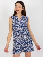 Dámská halenka D73771R11115A tmavě modrá - FPrice