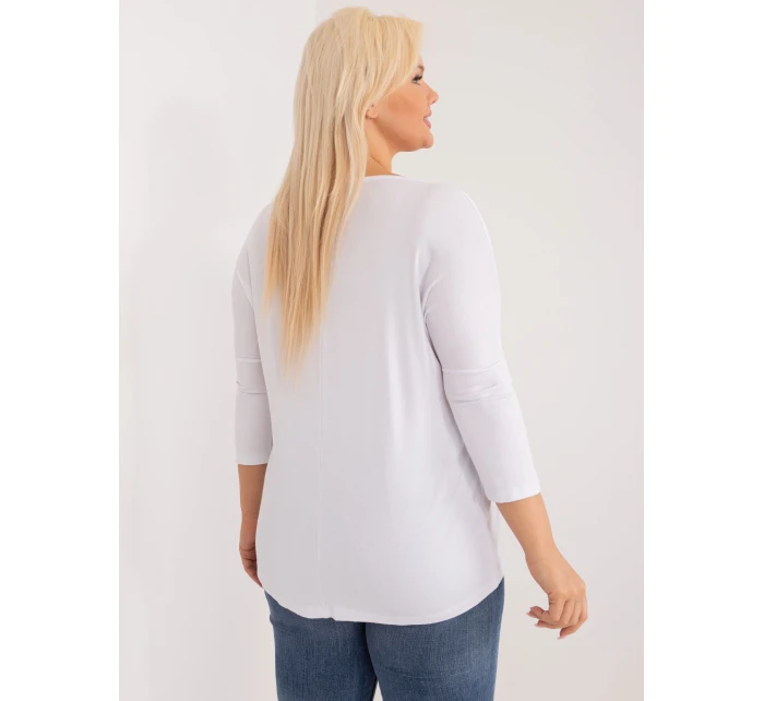 Bluzka RV BZ model 22003947 biały - FPrice Bluzka RV BZ model 22003947 biały - FPrice