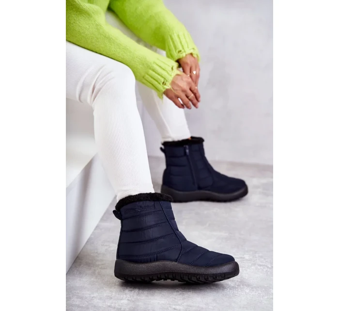 Dámské tmavě modré teplé sněhule Mezyss Dámské tmavě modré teplé sněhule Mezyss