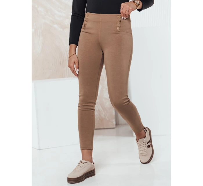 Dámské kalhoty MODSTORY camel FashionStreet UY2180