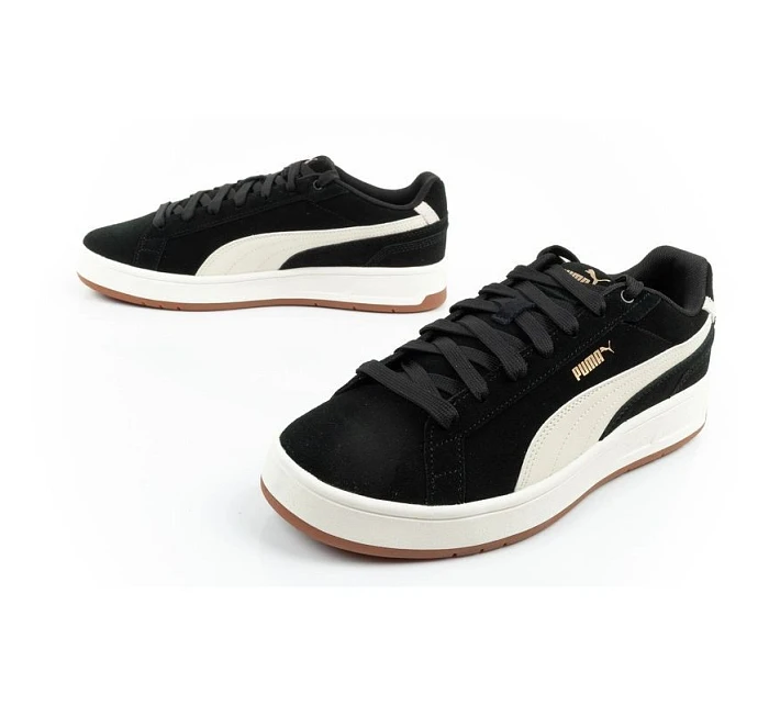 Pánská sportovní obuv Court model 22055992 kožené tenisky black - Puma Pánská sportovní obuv Court model 22055992 kožené tenisky black - Puma