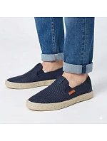 Pánské slip-on polobotky Bugatti TT153055 tmavě modré espadrilky